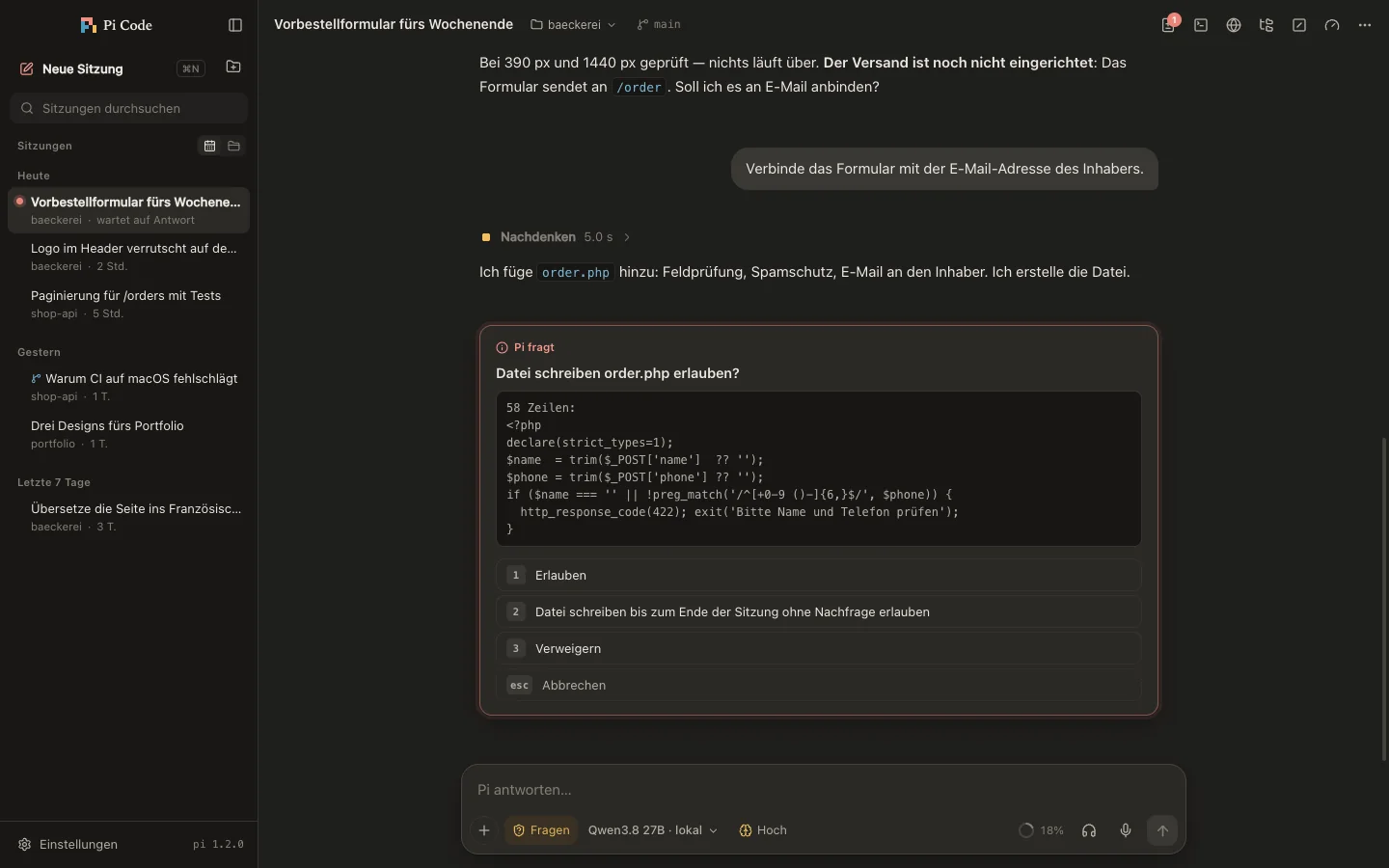 Pi Code — Bildschirmfoto 3