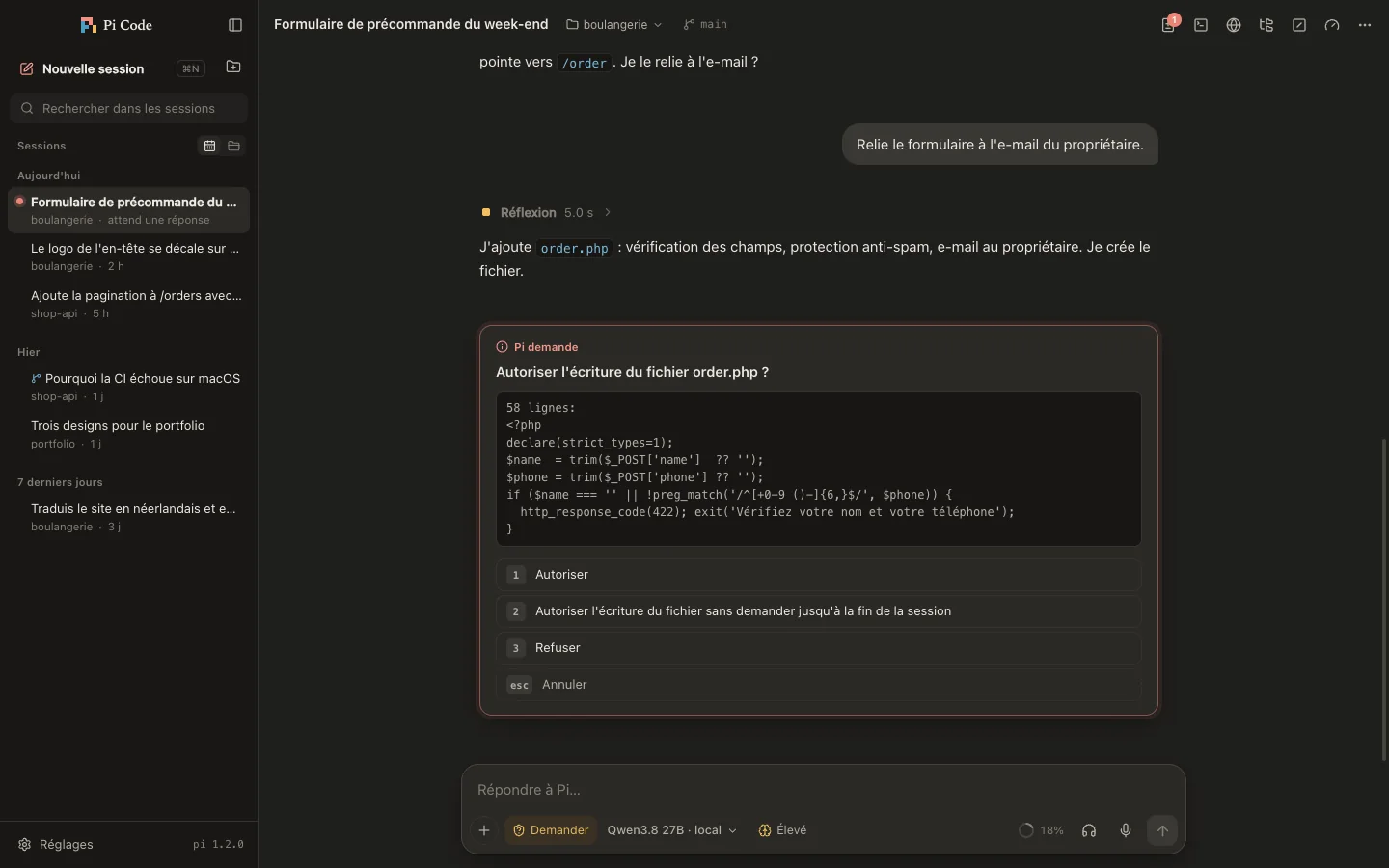 Pi Code — capture d’écran 3