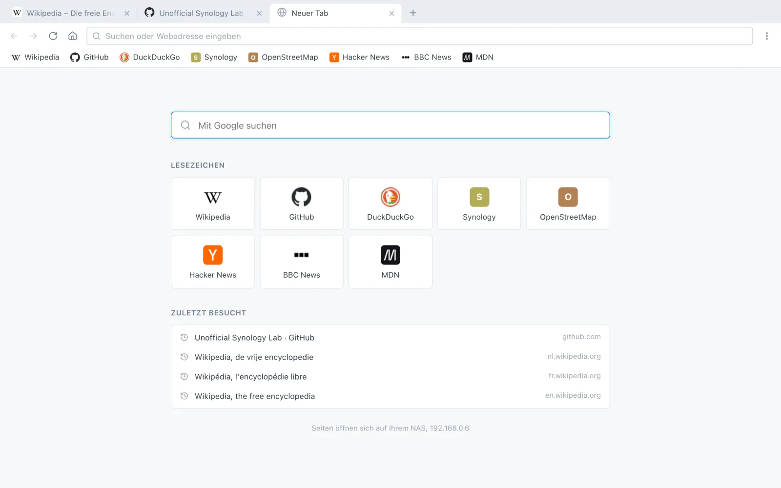 SynoBrowser für DSM — Bildschirmfoto 2