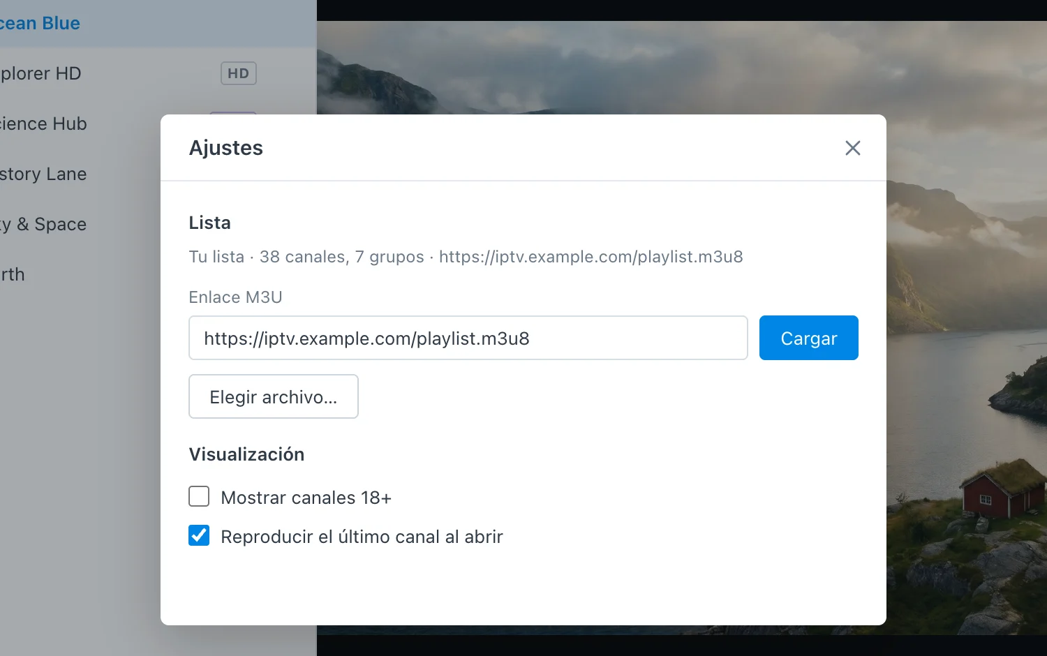 SynoTV para DSM — captura 2