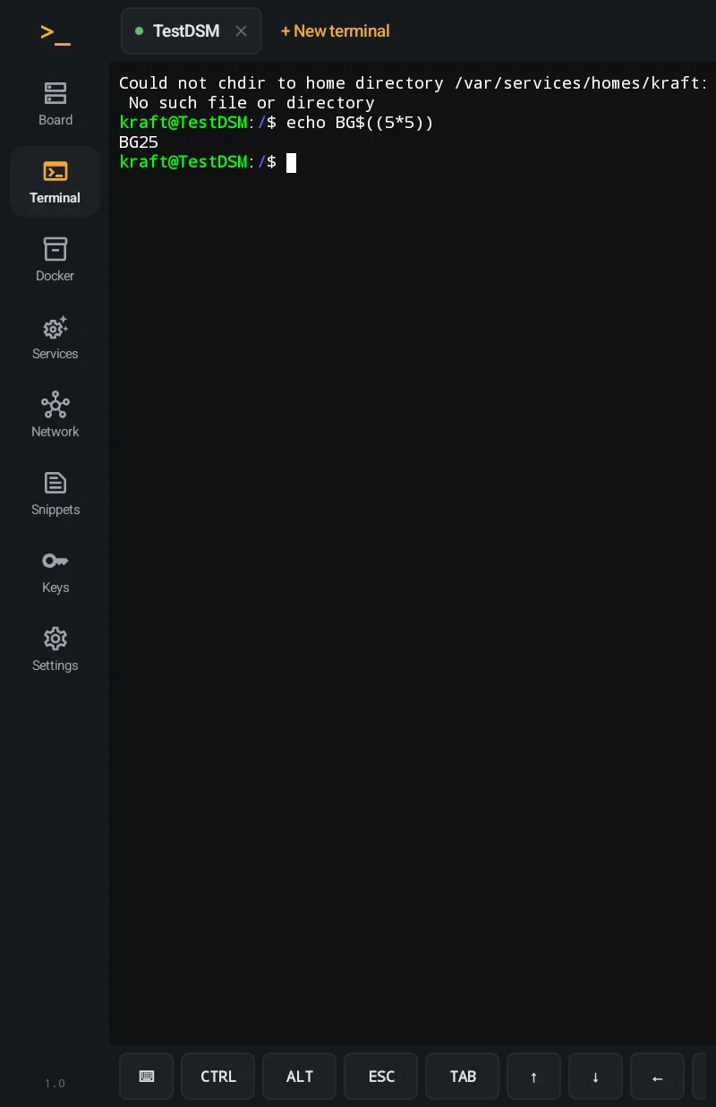 Terminus pour Android — capture d’écran 3